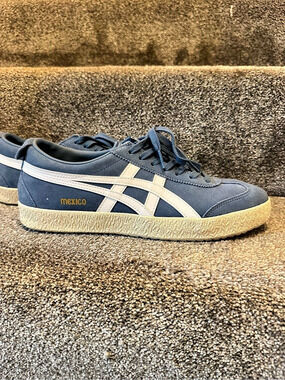 Ontisuka Tiger Mexico 66 Blue & White Sneakers